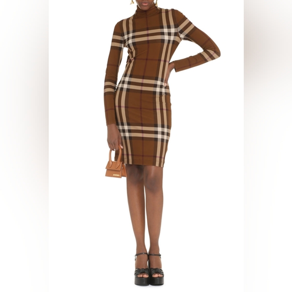 Burberry Gemma Check-Print Dress - Picture 1 of 9